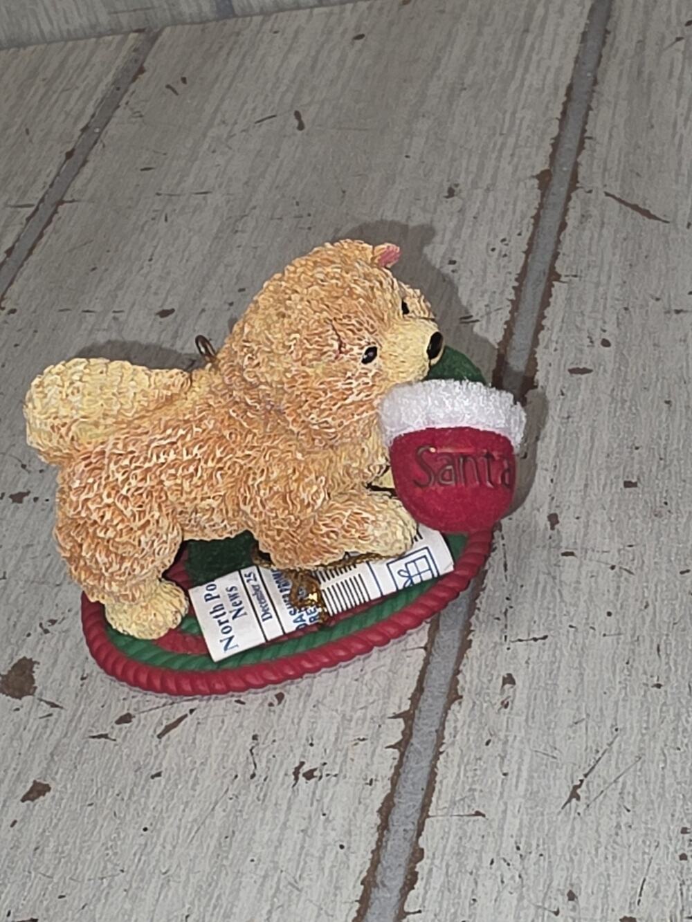 Carlton Heirloom Puppy LOVE ChowChow Christmas Holiday Ornament 2006 VTG New